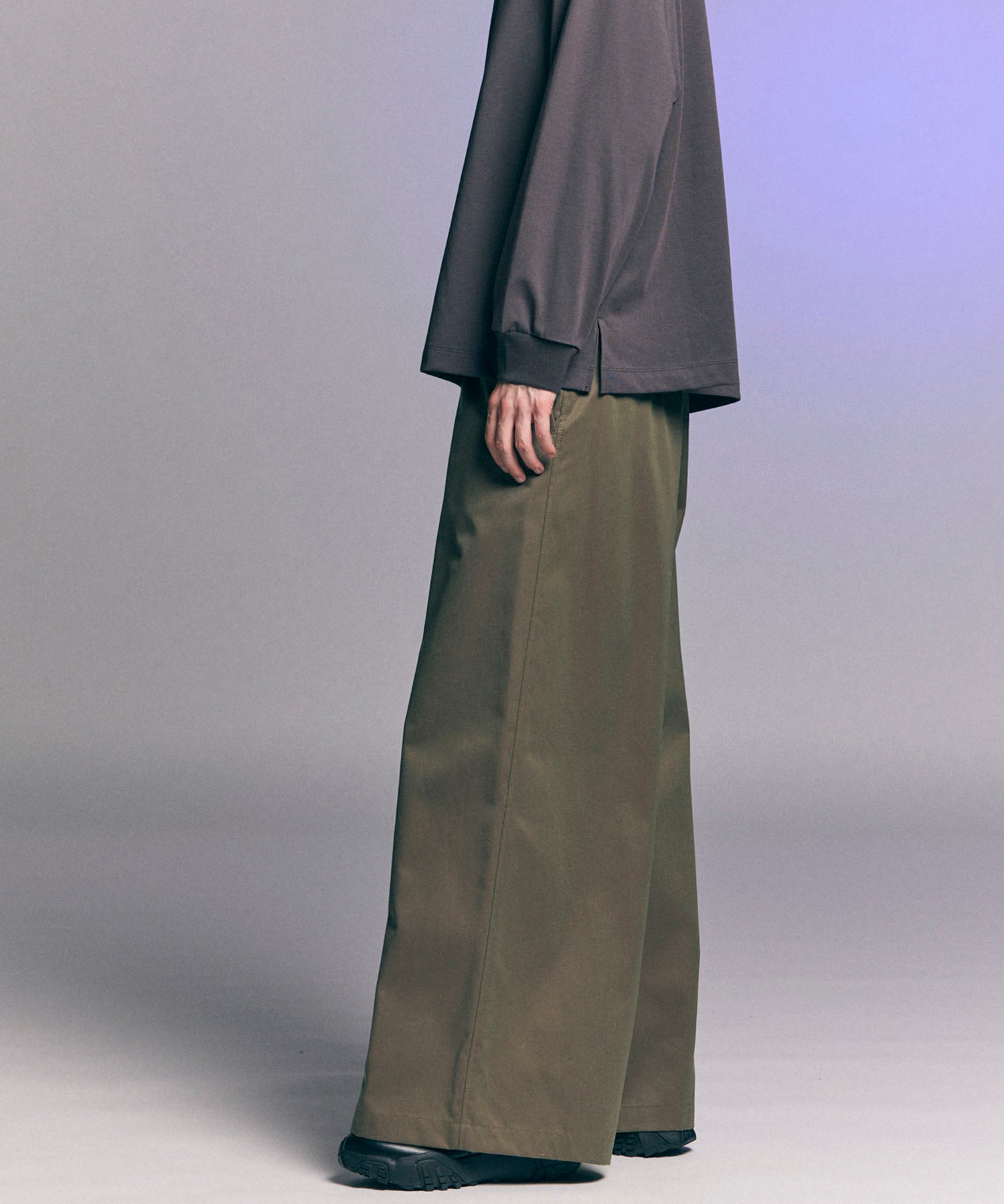 120/2/2 Suvin Cotton Gabardine Buggy Wide Pants