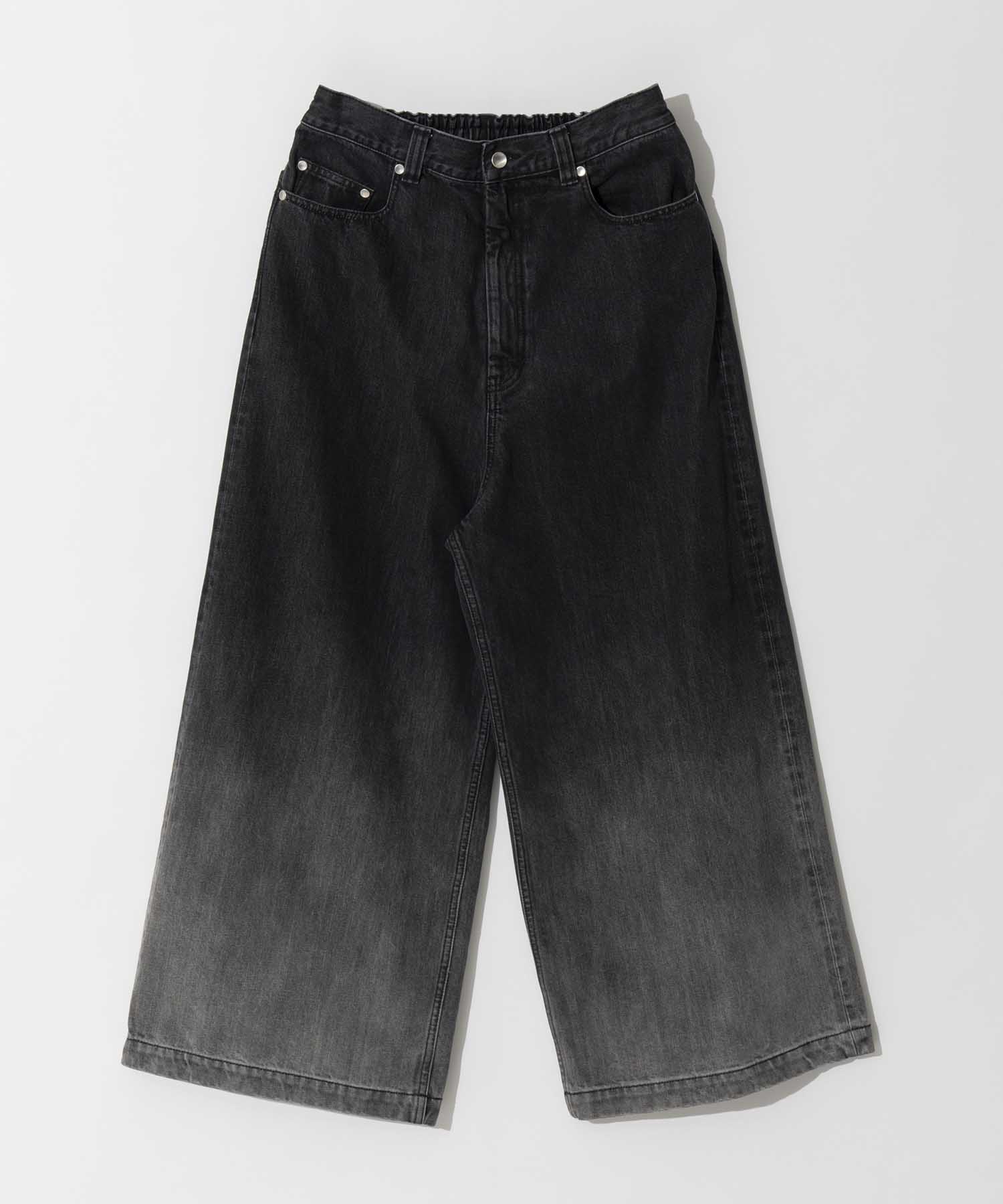 Hyper Wide Denim Buggy Pants