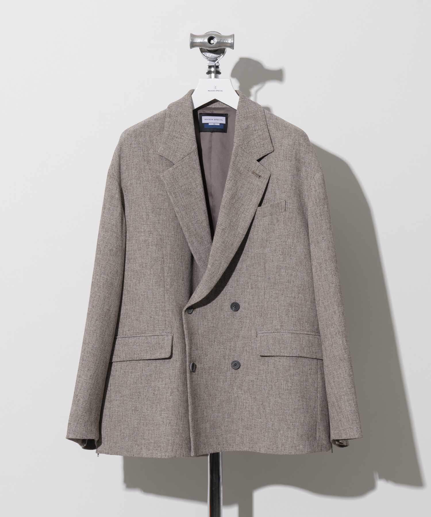 Tweed Prime-Over Double Tailored Jacket